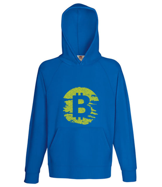 Podniszczone graffiti? - Bluza z nadrukiem - Kryptowaluty - bitcoin - Męska z kapturem