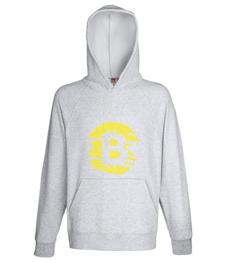 Podniszczone graffiti? - Bluza z nadrukiem - Kryptowaluty - bitcoin - Męska z kapturem