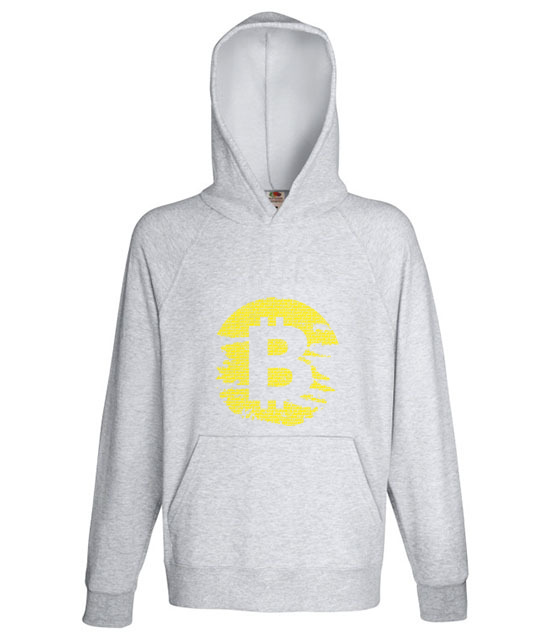 Podniszczone graffiti bluza z nadrukiem kryptowaluty bitcoin mezczyzna jipi pl 1892 138