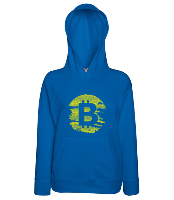 Podniszczone graffiti bluza z nadrukiem kryptowaluty bitcoin kobieta jipi pl 1892 147