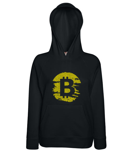 Podniszczone graffiti bluza z nadrukiem kryptowaluty bitcoin kobieta jipi pl 1893 144