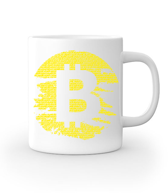 Podniszczone graffiti? - Kubek z nadrukiem - Kryptowaluty - bitcoin - Gadżety