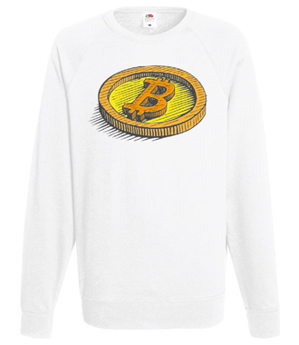 Wizja fizycznego bitcoina - Bluza z nadrukiem - Kryptowaluty - bitcoin - Męska