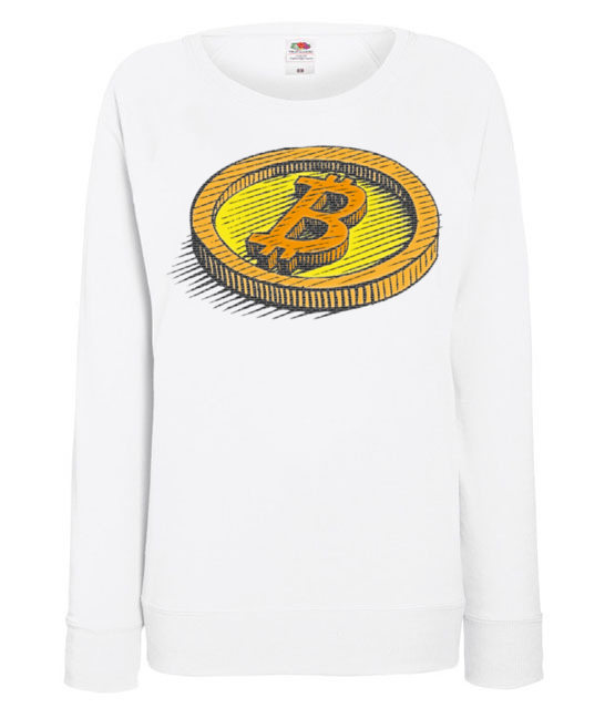 Wizja fizycznego bitcoina bluza z nadrukiem kryptowaluty bitcoin kobieta jipi pl 1894 114