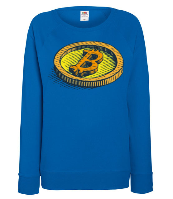 Wizja fizycznego bitcoina bluza z nadrukiem kryptowaluty bitcoin kobieta jipi pl 1894 117