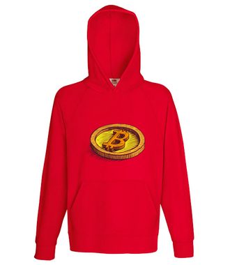 Wizja fizycznego bitcoina - Bluza z nadrukiem - Kryptowaluty - bitcoin - Męska z kapturem