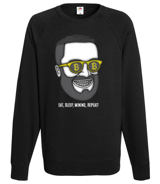 Zycie krypto maniaka bluza z nadrukiem kryptowaluty bitcoin mezczyzna jipi pl 1896 107