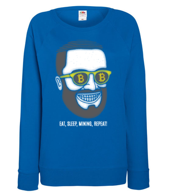 Życie krypto maniaka - Bluza z nadrukiem - Kryptowaluty - bitcoin - Damska