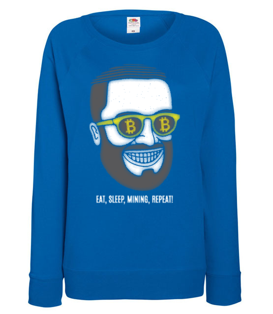 Zycie krypto maniaka bluza z nadrukiem kryptowaluty bitcoin kobieta jipi pl 1896 117