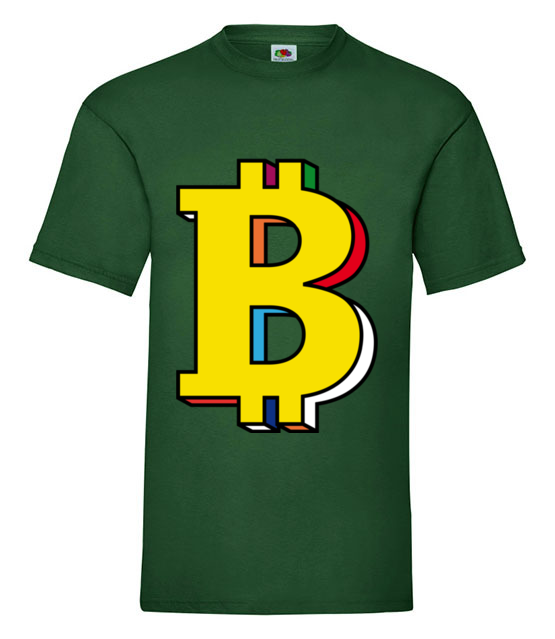 Bitcoin w kolorach teczy koszulka z nadrukiem kryptowaluty bitcoin mezczyzna jipi pl 1898 188