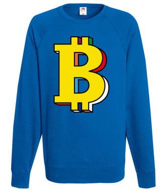 Bitcoin w kolorach tęczy - Bluza z nadrukiem - Kryptowaluty - bitcoin - Męska