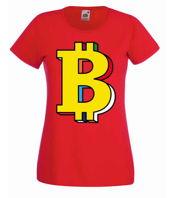 Bitcoin w kolorach teczy koszulka z nadrukiem kryptowaluty bitcoin kobieta jipi pl 1898 60