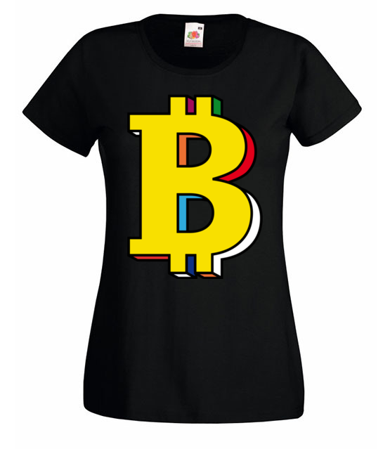 Bitcoin w kolorach teczy koszulka z nadrukiem kryptowaluty bitcoin kobieta jipi pl 1899 59