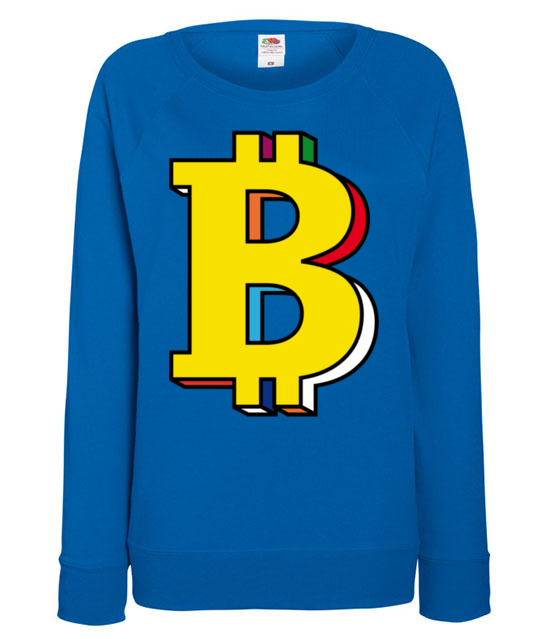 Bitcoin w kolorach teczy bluza z nadrukiem kryptowaluty bitcoin kobieta jipi pl 1898 117