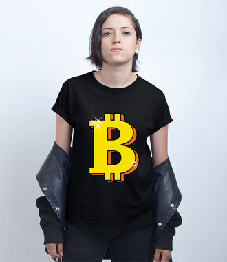 Jego wysokość bitcoin! - Koszulka z nadrukiem - Bitcoin - Kryptowaluty - Damska