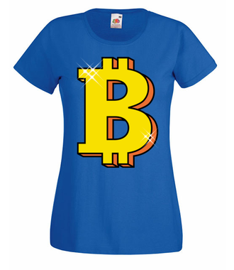 Jego wysokość bitcoin! - Koszulka z nadrukiem - Kryptowaluty - bitcoin - Damska