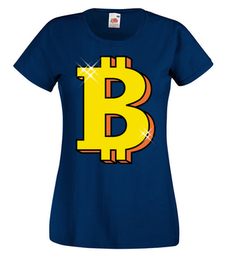 Jego wysokość bitcoin! - Koszulka z nadrukiem - Kryptowaluty - bitcoin - Damska