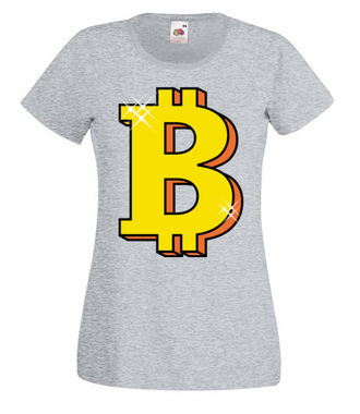 Jego wysokość bitcoin! - Koszulka z nadrukiem - Kryptowaluty - bitcoin - Damska