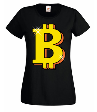 Jego wysokość bitcoin! - Koszulka z nadrukiem - Kryptowaluty - bitcoin - Damska