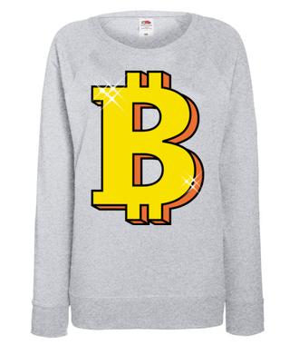 Jego wysokość bitcoin! - Bluza z nadrukiem - Bitcoin - Kryptowaluty - Damska