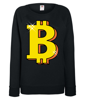 Jego wysokość bitcoin! - Bluza z nadrukiem - Kryptowaluty - bitcoin - Damska