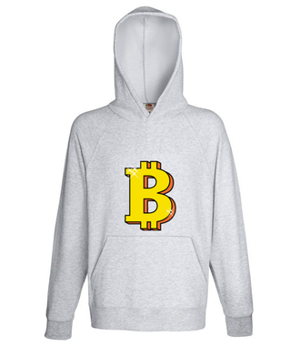Jego wysokość bitcoin! - Bluza z nadrukiem - Kryptowaluty - bitcoin - Męska z kapturem