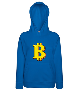 Jego wysokość bitcoin! - Bluza z nadrukiem - Kryptowaluty - bitcoin - Damska z kapturem