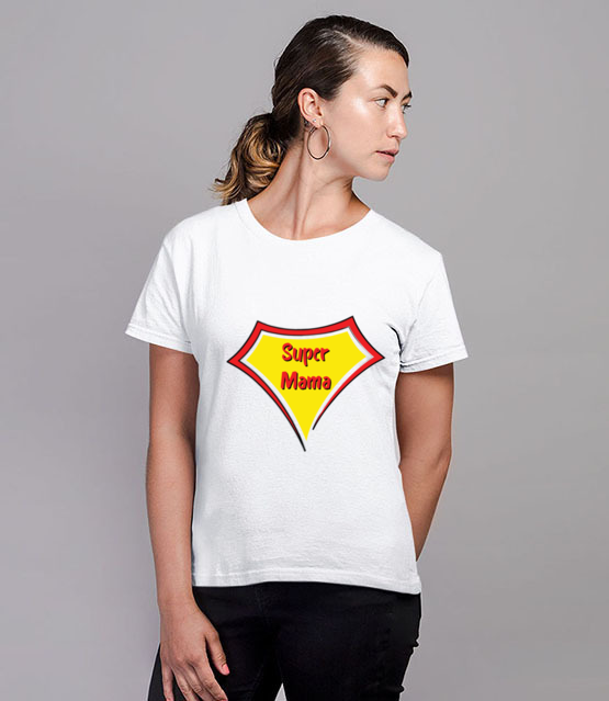 Specjalnie dla super bohaterki koszulka z nadrukiem dla mamy kobieta jipi pl 1906 77