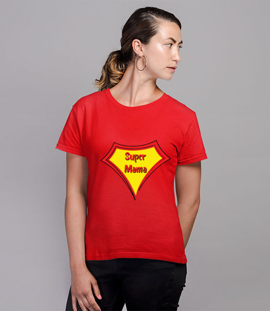 Specjalnie dla super bohaterki koszulka z nadrukiem dla mamy kobieta jipi pl 1906 78