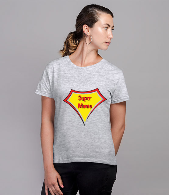 Specjalnie dla super bohaterki koszulka z nadrukiem dla mamy kobieta jipi pl 1906 81