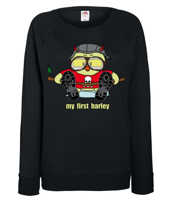 Moj pierwszy harley bluza z nadrukiem smieszne kobieta jipi pl 201 115