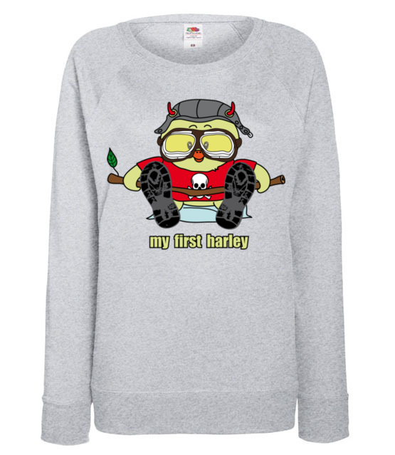 Moj pierwszy harley bluza z nadrukiem smieszne kobieta jipi pl 201 118