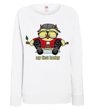 Mój pierwszy harley - Bluza z nadrukiem - Śmieszne - Damska