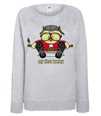 Mój pierwszy harley - Bluza z nadrukiem - Śmieszne - Damska