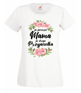 Uczuciowo i słodko - Koszulka z nadrukiem - Dla mamy - Damska