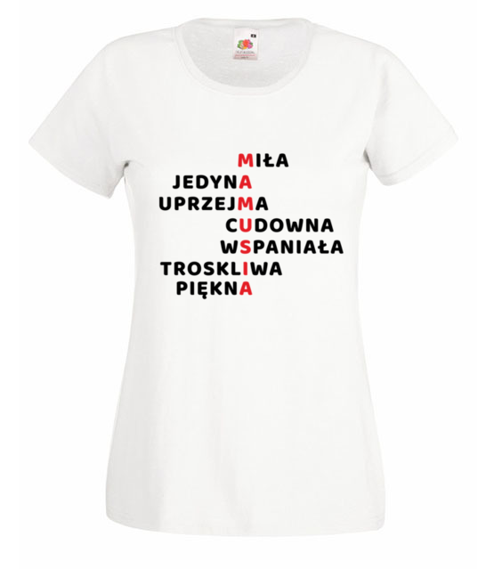 Slodka krzyzowka koszulka z nadrukiem dla mamy kobieta jipi pl 1922 58