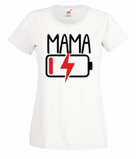 Mama bez energii koszulka z nadrukiem dla mamy kobieta jipi pl 1930 58