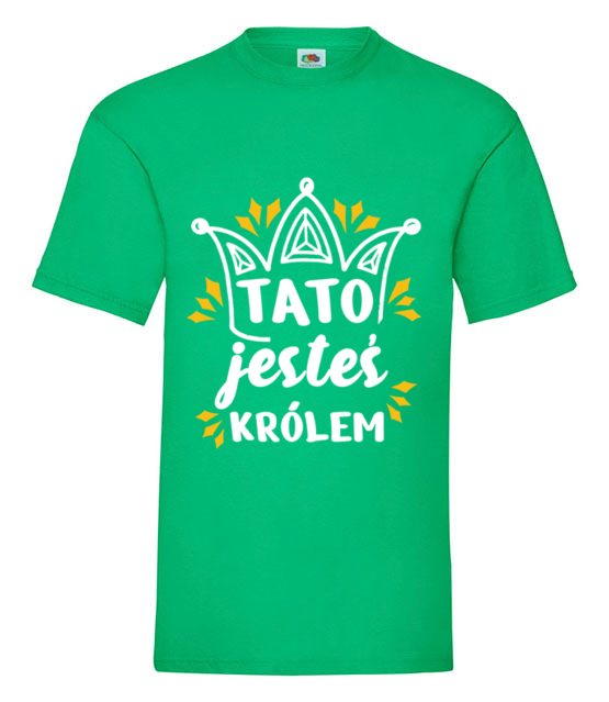 Krol moze byc tylko jeden koszulka z nadrukiem dla taty mezczyzna jipi pl 1949 186