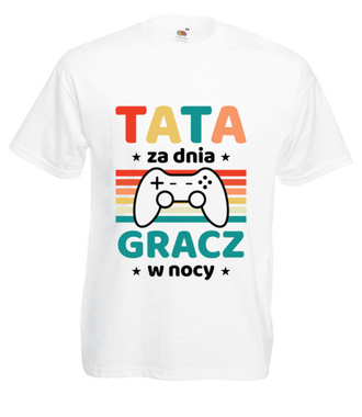 I tata i maniak gier - Koszulka z nadrukiem - Dla Taty - Męska