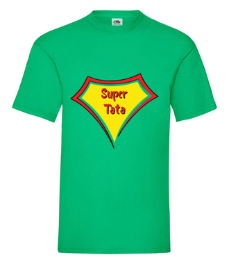 Super bohater to on - Koszulka z nadrukiem - Dla Taty - Męska