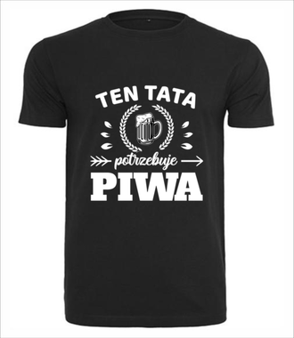 Wiesz co lubi tata - Koszulka z nadrukiem - Dla Taty - Męska