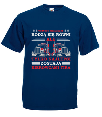 Hołd dla kierowców TIR-ów - Koszulka z nadrukiem - dla kierowcy ciężarówki - Męska