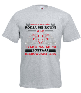 Hołd dla kierowców TIR-ów - Koszulka z nadrukiem - dla kierowcy ciężarówki - Męska
