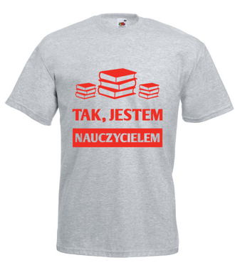Duma z wykonywanego zawodu - Koszulka z nadrukiem - Dzień nauczyciela - Męska