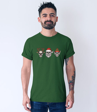 Rockowe ikony świąteczne - Koszulka z nadrukiem - Świąteczne - Męska