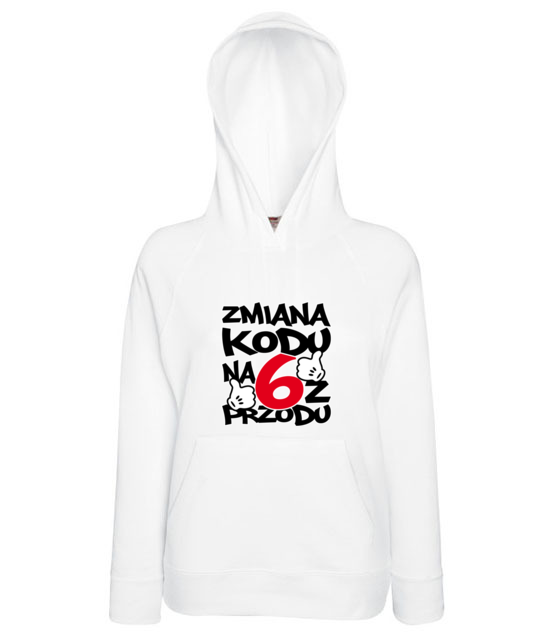 Zmiana kodu na 6 z przodu bluza z nadrukiem urodziny kobieta jipi pl 1995 145