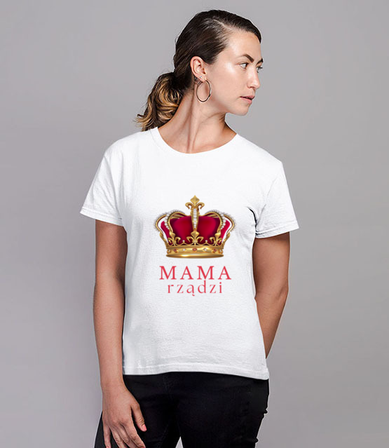 Krolowa mama jest tylko jedna koszulka z nadrukiem dla mamy kobieta jipi pl 2028 77