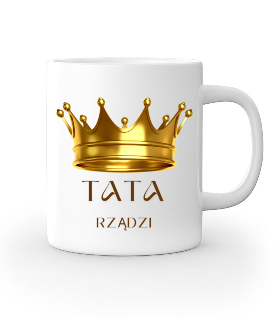 Tata rzadzi kubek z nadrukiem dla taty gadzety jipi pl 2046 159