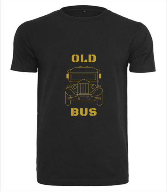 Old bus koszulka z nadrukiem dla motofana mezczyzna jipi pl 2058 1