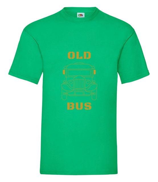 Old bus koszulka z nadrukiem dla motofana mezczyzna jipi pl 2058 186